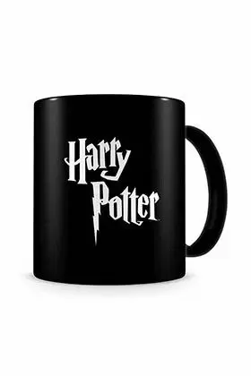LOGO HARRY POTTER : TAZA NEGRA CERAMICA HARRY POTTER