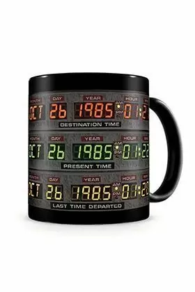 PANEL DE CONTROL : TAZA CERAMICA REGRESO AL FUTURO