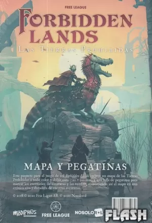 FORBIDDEN LANDS : MAPA Y PEGATINAS