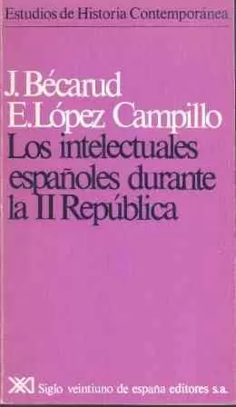 INTELECTUALES ESPA\\\\. II REPUBL