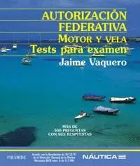 AUTORIZACION FEDERATIVA MOTOR Y VELA TEST PARA EXAMEN