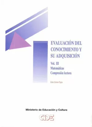 EVALUACION DEL CONOCIMIENTO Y SU ADQUISICION III. MATEMATICA