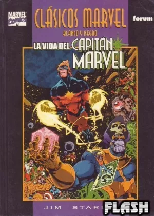 CLÁSICOS MARVEL BLANCO Y NEGRO : VIDA DEL CAPITÁN MARVEL
