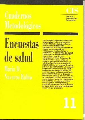 CUADERNOS METOD.11/ENCUESTAS SALUD