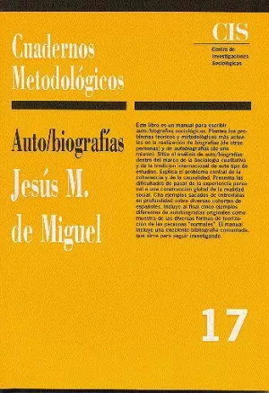 CUADERNOS MET.17-AUTO/BIOGRAFIAS