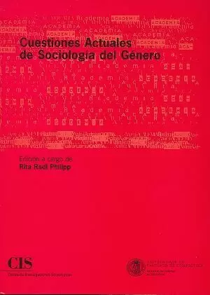 CUESTIONES ACTUALES DE SOCIOLOGIA DEL GENERO.