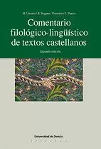 COMENTARIO FILOLOGICO-LINGUISTICO TEXTOS CASTELLANOS.