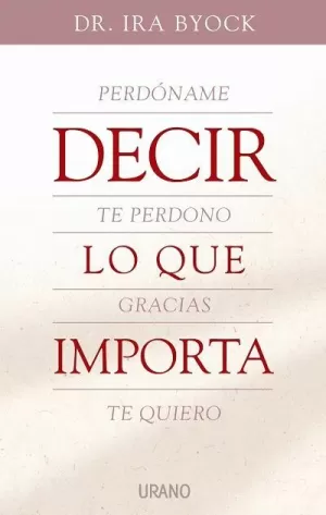 DECIR LO QUE IMPORTA