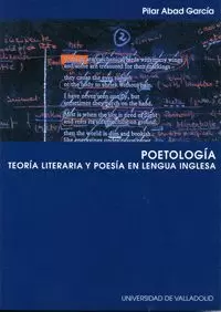 POETOLOGIA.TEORIA LITERARIA Y POESIA EN LENGUA INGLESA.